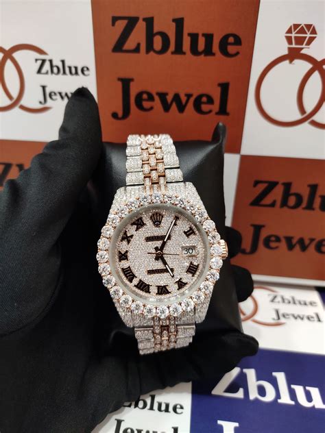 rolex moissanite watch|ice cartel moissanite watch.